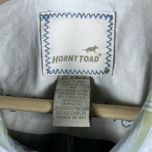 Horny Toad Mens XL Organic Cotton Blend‎ Long Sleeve Button Up - Picture 4 of 6